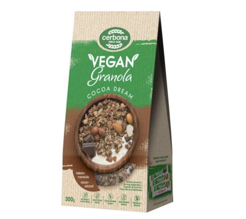 Cerbona Vegán Kakaós-mandulás granola 300 g